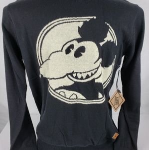 Black Altru Mickey Rat Longsleeve Light Sweater